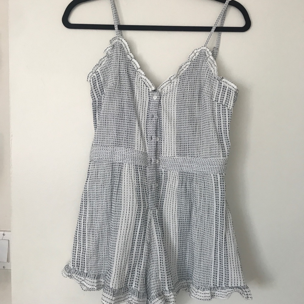 Black and white romper